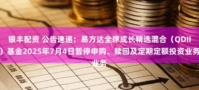 银丰配资 公告速递：易方达全球成长精选混合（QDII）基金2025年7月4日暂停申购、赎回及定期定额投资业务